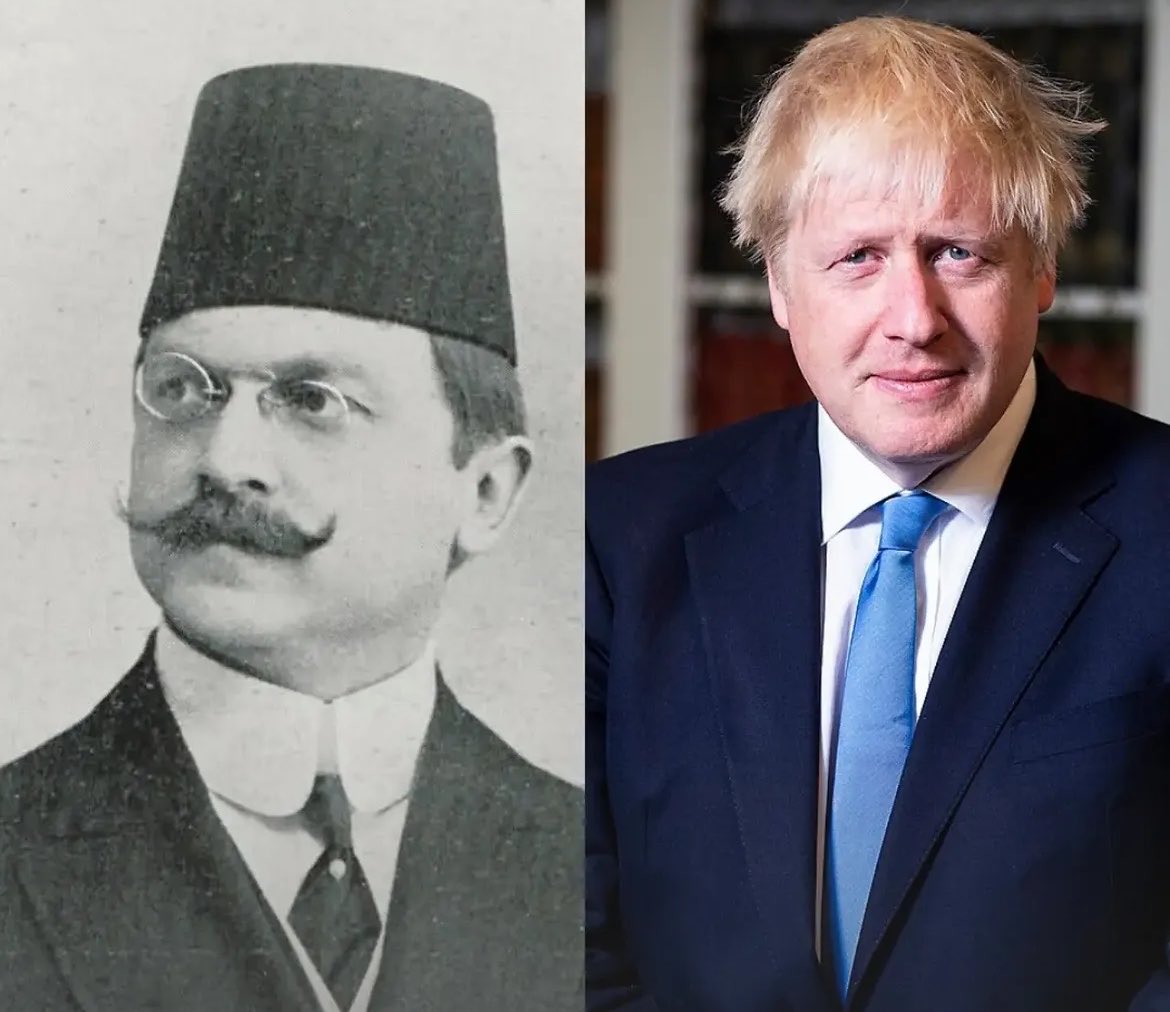 TarihteOan's tweet photo. Sakallı Nurettin Paşa'nın İzmit'te linç ettirmesi sonucu ölen Osmanlı Devleti'nin son Dahiliye Nazırı Ali Kemal, eski İngiltere Başbakanı Boris Johnson'ın büyük dedesidir. https://t.co/7l6mwY4yYU
