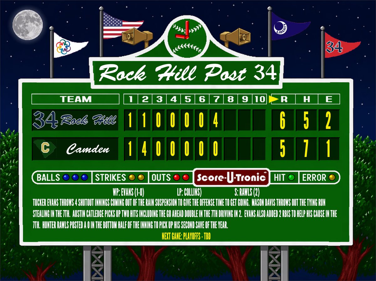 Rock Hill Post 34 tweet media