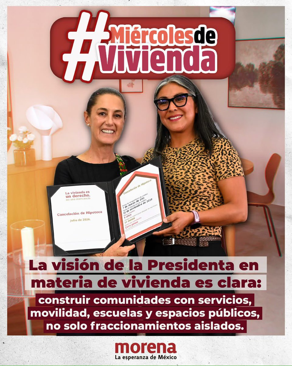 adanmacielsosa's tweet photo. 🤝 El programa prioriza a quienes ganan hasta dos salarios mínimos, familias en situación de vulnerabilidad y comunidades indígenas, colocando a las personas en el centro de la política habitacional. https://t.co/CKL6dSwz6f