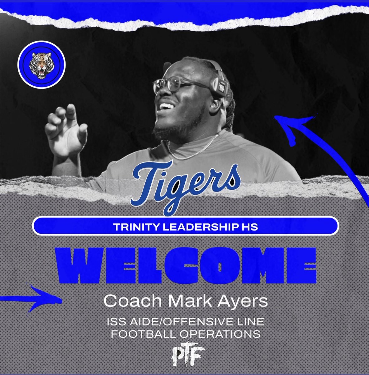 tlchfootball's tweet photo. We are excited to introduce our two newest hires to the #TigerFamily 

Coach Stevenson (WRs/PGC) &amp; 
Coach Ayers (OL/ Football Ops) 

#Zone6 got crazy better this summer!

#PTF https://t.co/iZ4rK5oW15