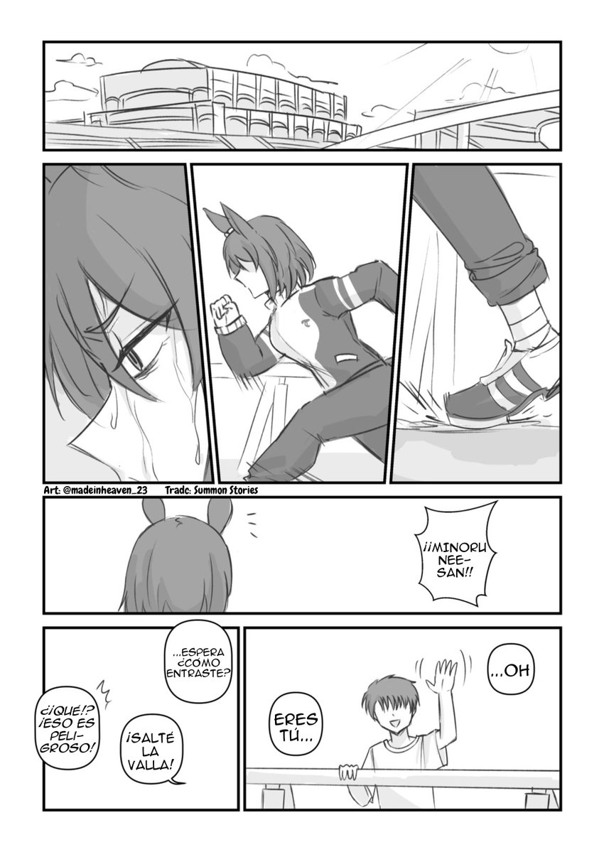 SummonStories's tweet photo. Promesa de la infancia
Traducción al español
De:@/madeinheaven_23 
#umamusume https://t.co/z8LW4qvgWO