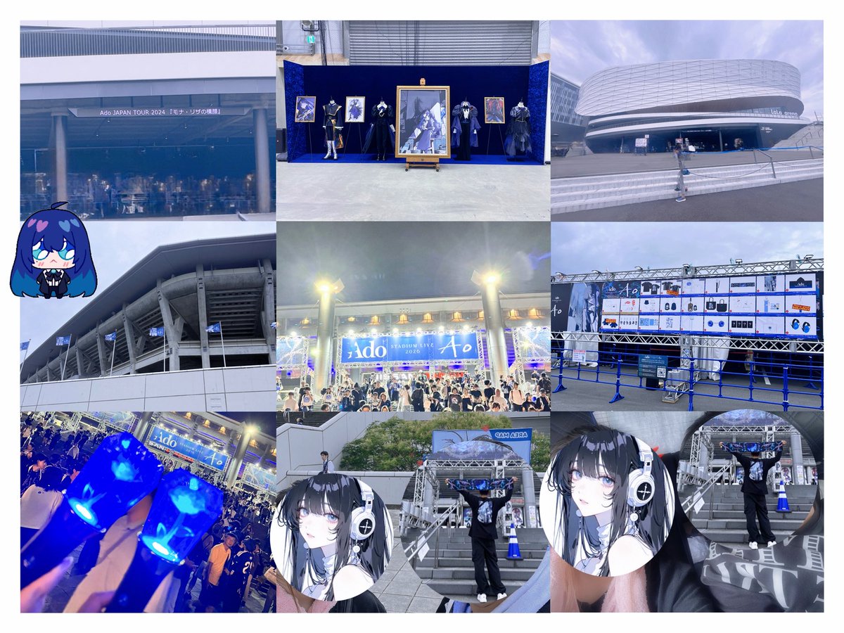 __adonya's tweet photo. ㅤ⠀
モナリザの時の写真も一緒に 💙(上3枚)
初参戦で生で聴く歌声が凄すぎて感動しました(♡〰️♡)MCは面白くてずっと感動！🥹この時の写真は少なめ(>_<) Aoは撮ってた方だと思うけど次に参戦する時はこう撮りたいと思ってる写真を撮りたい❕そしてみんなと写真撮れたらはっぴー！📸🎀ིྀ💙ྀི

#Ado_Ao https://t.co/5yuuBdNdN2