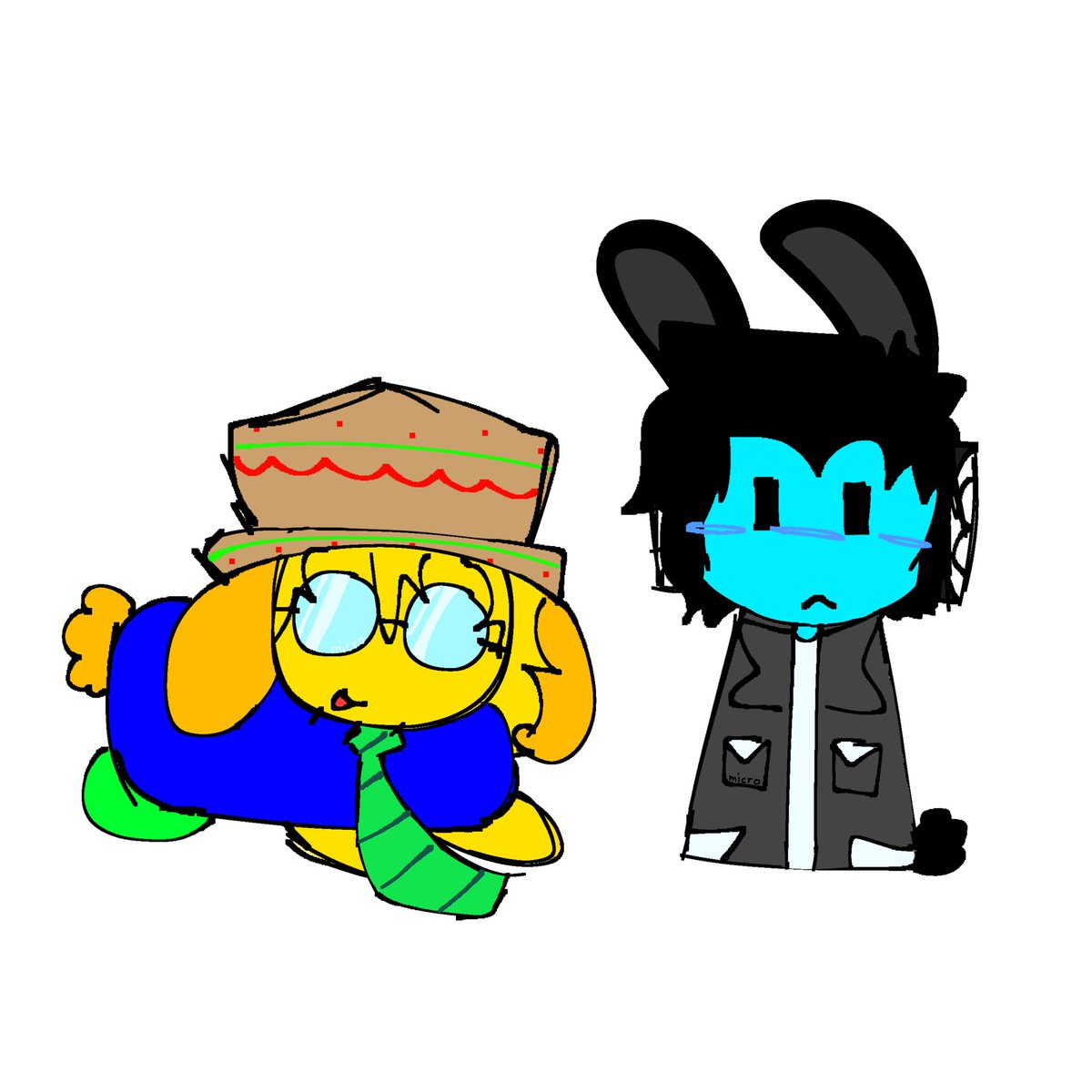 micromeadowz's tweet photo. #thebenster and #dued1 as bunnies ok #robloxdevtwt https://t.co/6JYzuQIfMN