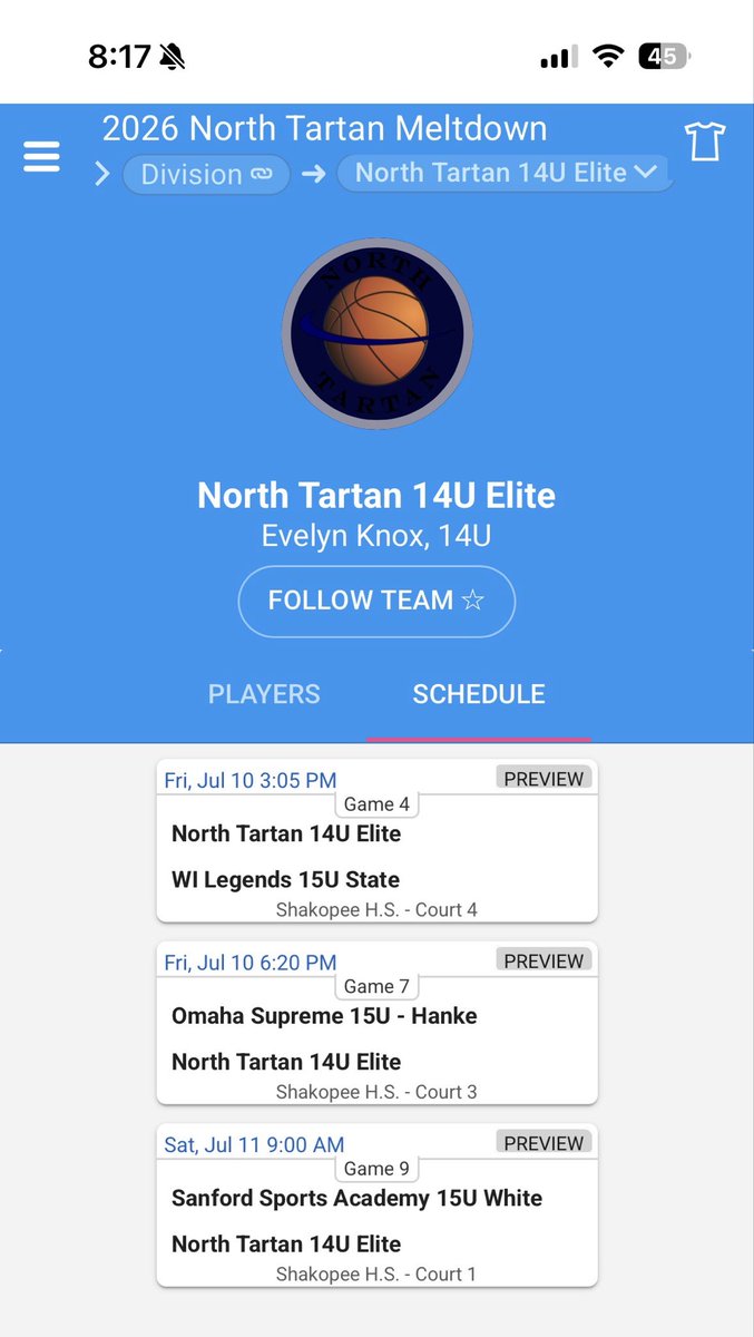 JazzyMata05's tweet photo. Last tournament before nationals! @NorthTartan Meltdown!! 🔥 https://t.co/9XdtFGiaSQ