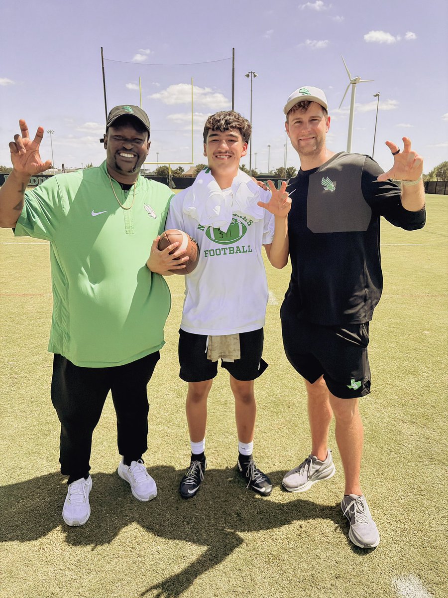 A_mart04's tweet photo. Proud dad moment.

Over the summer, both @Abel_Martinez5 and I have really grown to love North Texas and the culture they are building there. It started with @CoachThurm87 , and from day one, they have been nothing but spectacular to us.

I’m grateful Cinco took the opportunity to attend the @MeanGreenFB prospect camp, compete, and do well against quality competition. Seeing him continue to gain experience, throw with confidence, and keep improving every rep means a lot.

The recognition is great, but the honest evaluation and coaching are what really matter. That is what helps him grow.

We’re thankful for the opportunity, thankful for the relationships built in a short period of time, and excited to keep growing and connecting with North Texas. 

Grateful for every coach and evaluator who pours into these young men the right way.  

CO 2030!
@MeanGreenFB @sixstarfootball @QBHitList @LoneStarPrepsTX @PrepRedzoneTX @CoachTylerAllen