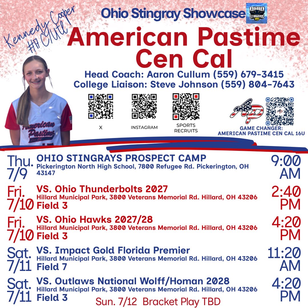 Kennedy_Coop17's tweet photo. π₯ Wheels up π« to @OHStingraysShow π₯ #KB17 #catcher #2028 #ohio #softball @APastimeCC16u @TopPreps @UncommittedUTR @LegacyLegendsS1 @SBRRetweets https://t.co/K6jb8q2E2d