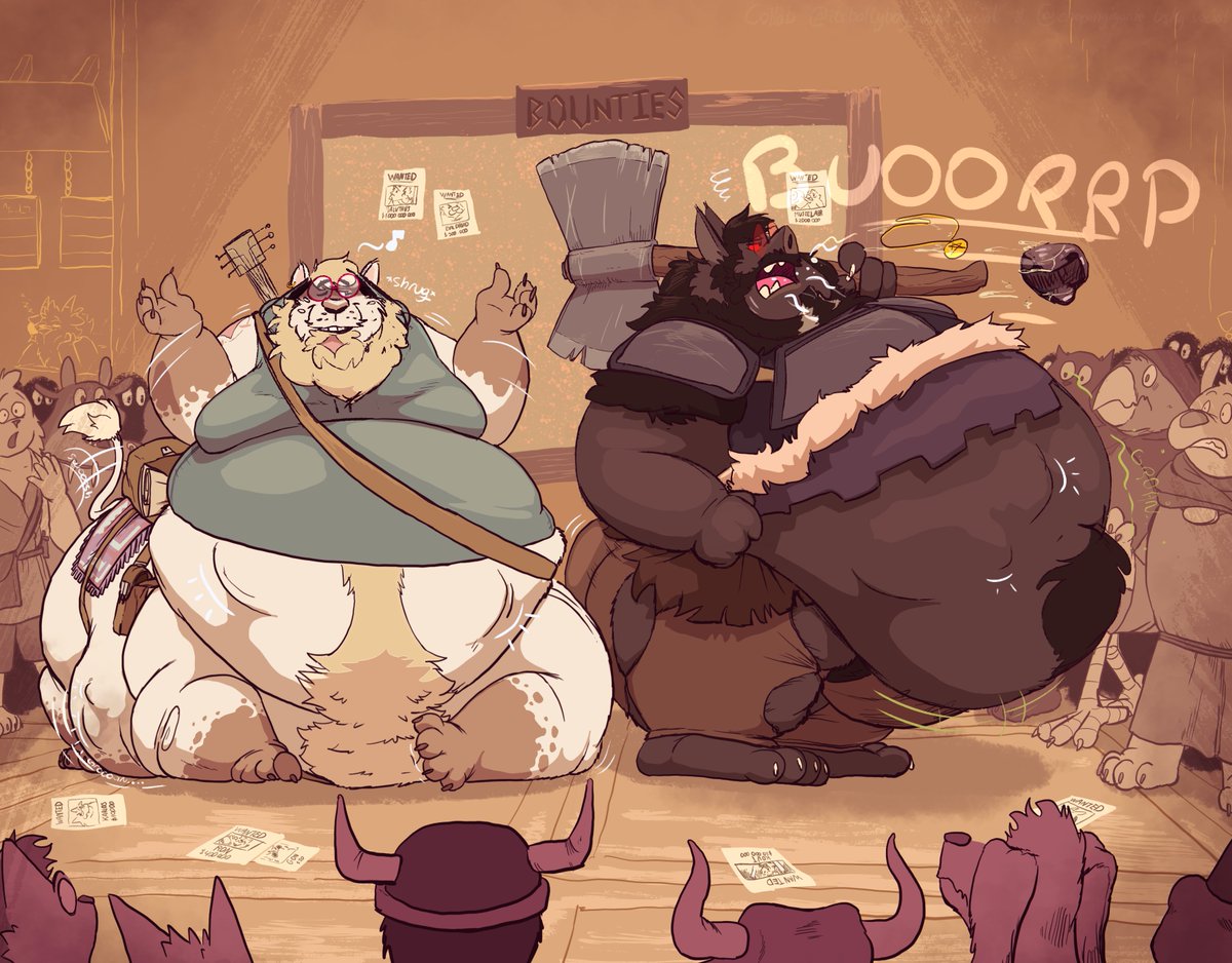 Chopangigante1's tweet photo. Balti and Chun are among the biggest bounty hunters in the entire kingdom... literally. They may not be the best at what they do, but they somehow always manage to capture the kingdom's most wanted fugitives... eventually.

Collab with @Itsbaltyboi https://t.co/FNR8VWl7s1