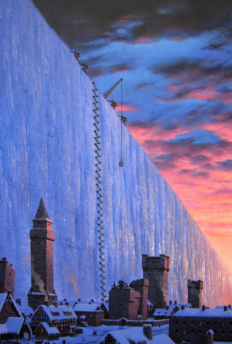 _GVNTHER_'s tweet photo. Castle Black and The Wall — Ted Nasmith https://t.co/df1EJY5es2