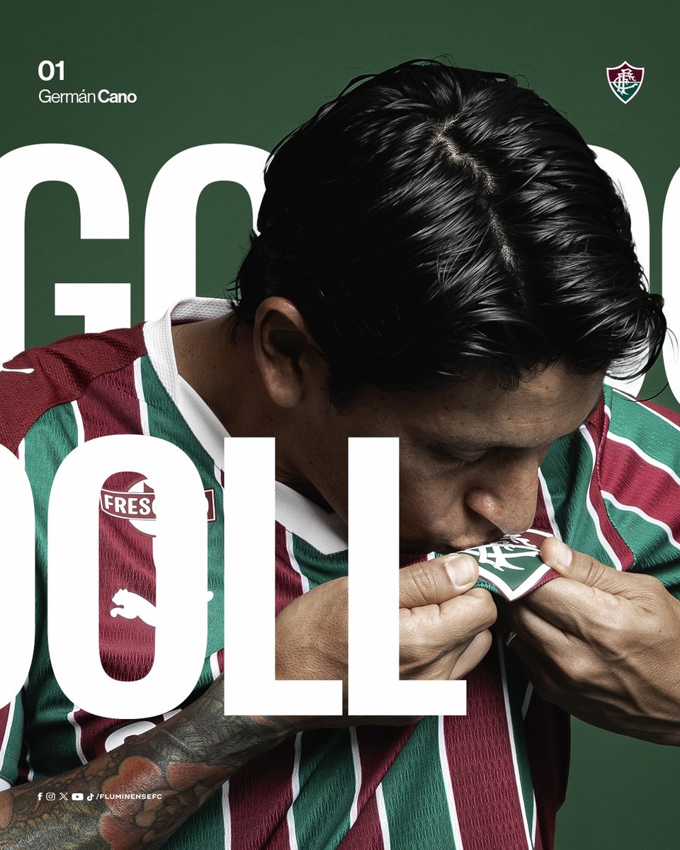 FluminenseFC's tweet photo. EU TE AAAMMMOO, GERMAAN CANO! GOL DO 01 PRA FECHAR A CONTA NO MARACA! O SEXTO DO MEU FLUMINENSE! https://t.co/zbqKzjPYKW