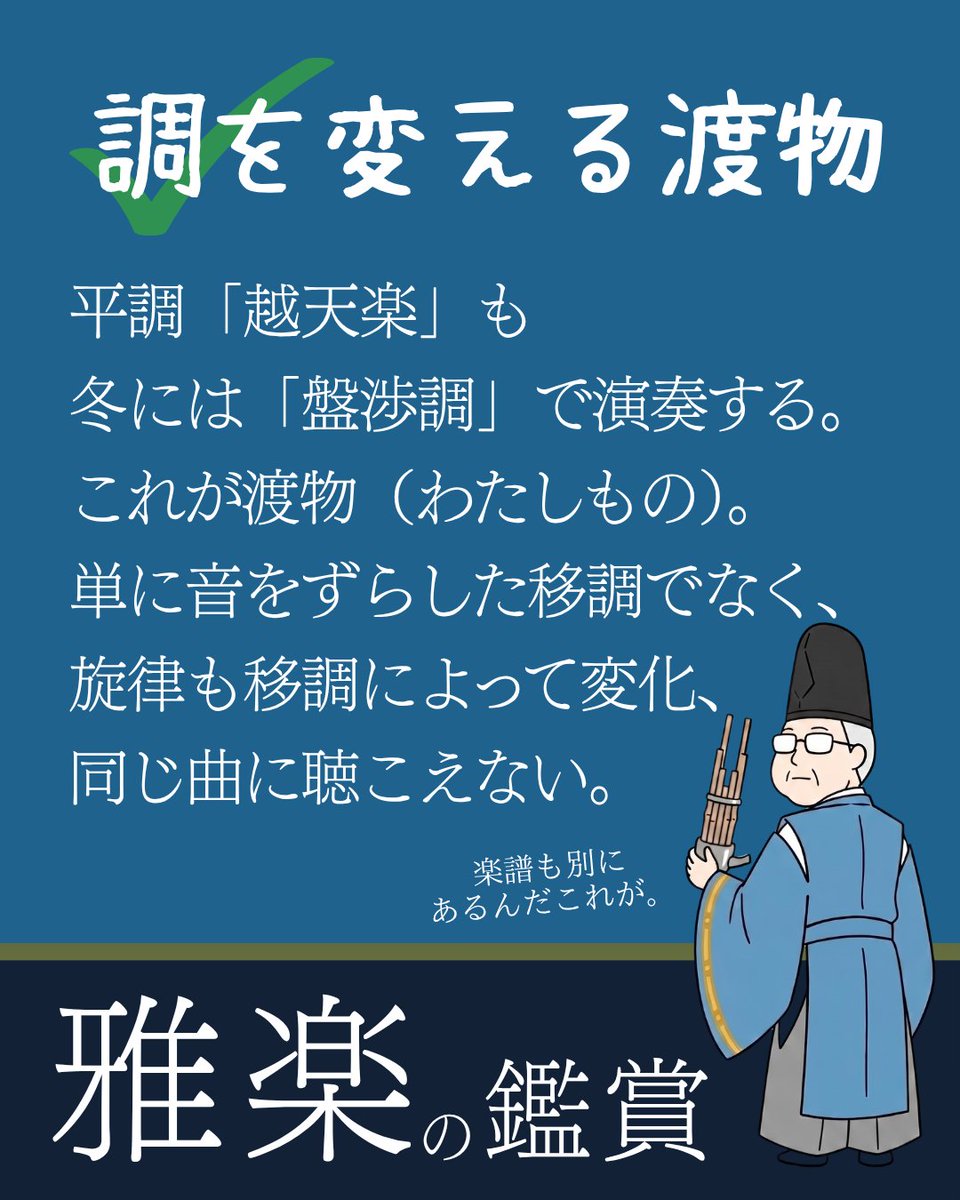 COGITOmusic's tweet photo. 雅楽における調と渡物（わたしもの）。あと音取（ねとり）。 https://t.co/52O3CnsIgz