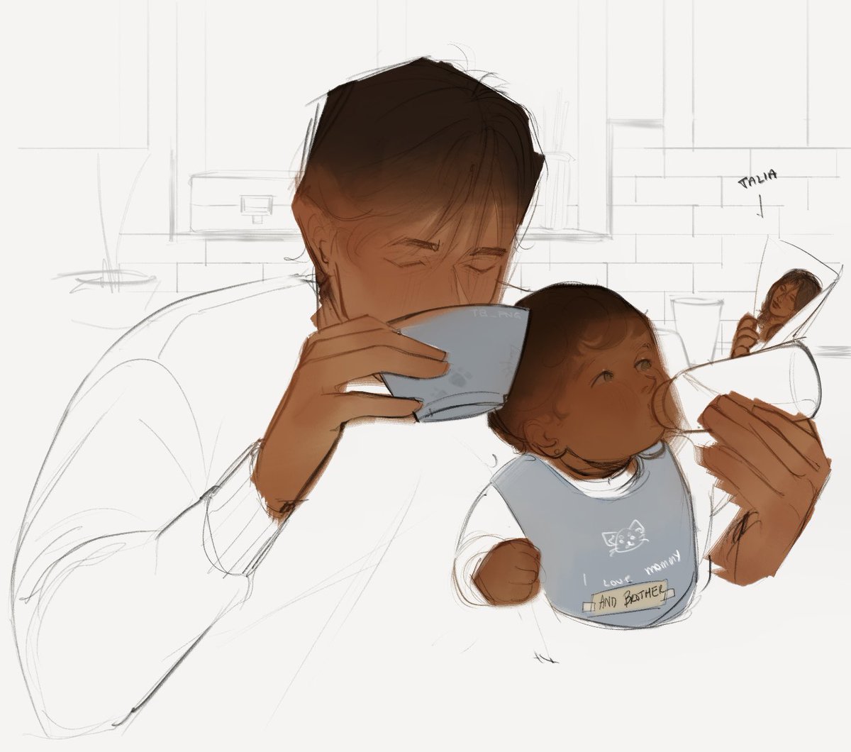 tb_png's tweet photo. the blatant mommy favoritism makes it hard for richard to babysit his favorite babian, but he’s got some work arounds #nightwing #robin https://t.co/WRZACXYXky