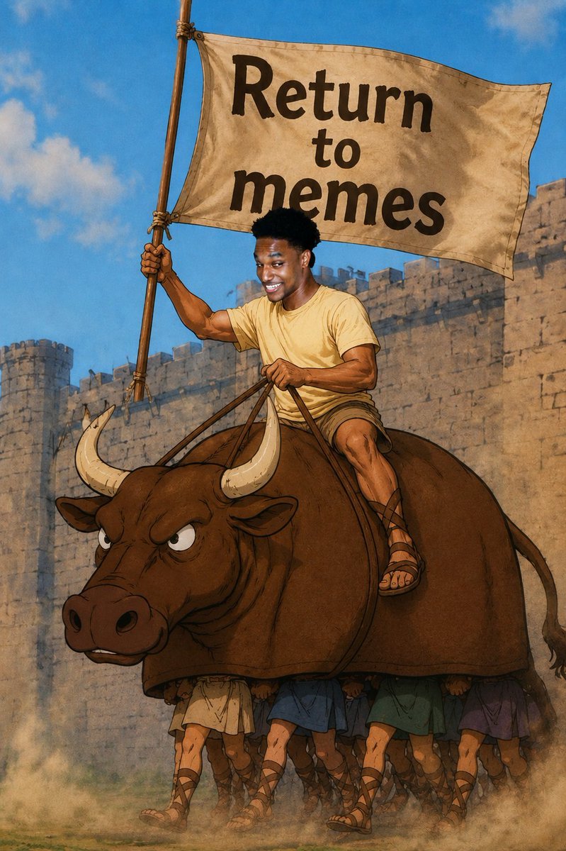 ToroTheBull_Sol's tweet photo. The Community Bull is all about memes and communities and rewarding the holders that hold.

Best photo incorporating Toro with famous memes wins the next airdrop.

Heres the kicker, must own 250k in supply to qualify.

solana:2rovxjbNfyVuTdDTpH3EtsWEFJKCmYasuLud3MRHpump 🐂

Like, repost & drop your image in the replies below with the wallet holding.

👇