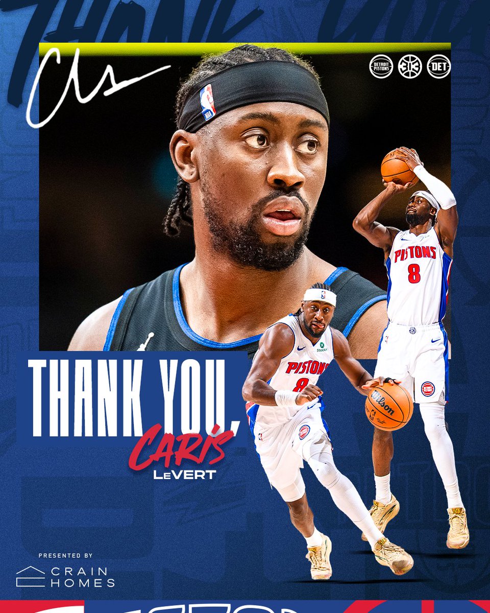 DetroitPistons's tweet photo. A pro's pro. Thank you for everything, Caris. https://t.co/gcSEZDAaIN