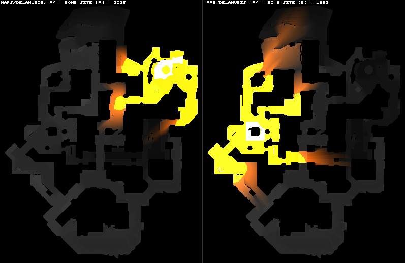 SarkasMcs's tweet photo. if anybody was wondering, these were in the game files for bomb radius damage, yellow is 100

 1/2 https://t.co/7b3NsFefaK