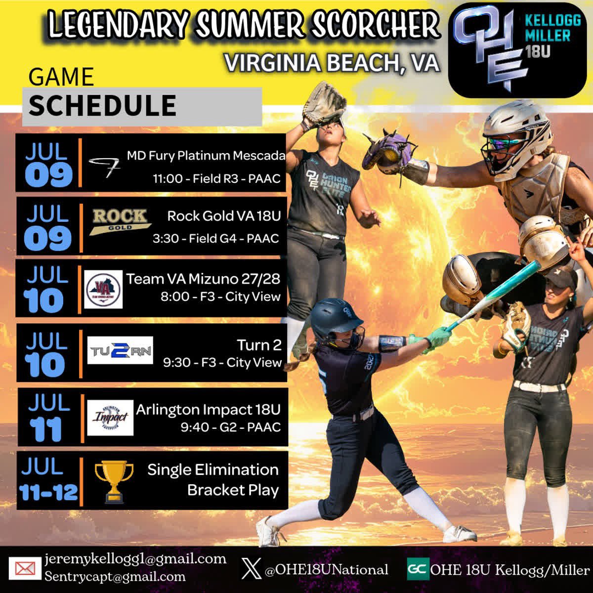 Ipper2027's tweet photo. Back in VB this weekend!! @OHE18UNational will be playing in the Summer Scorcher  come check us out!!! @nsusoftball @SoftballBsu @BSU_SOFTBALL @MorganStateSB @CaptainsSB https://t.co/nu0RWAvvxp