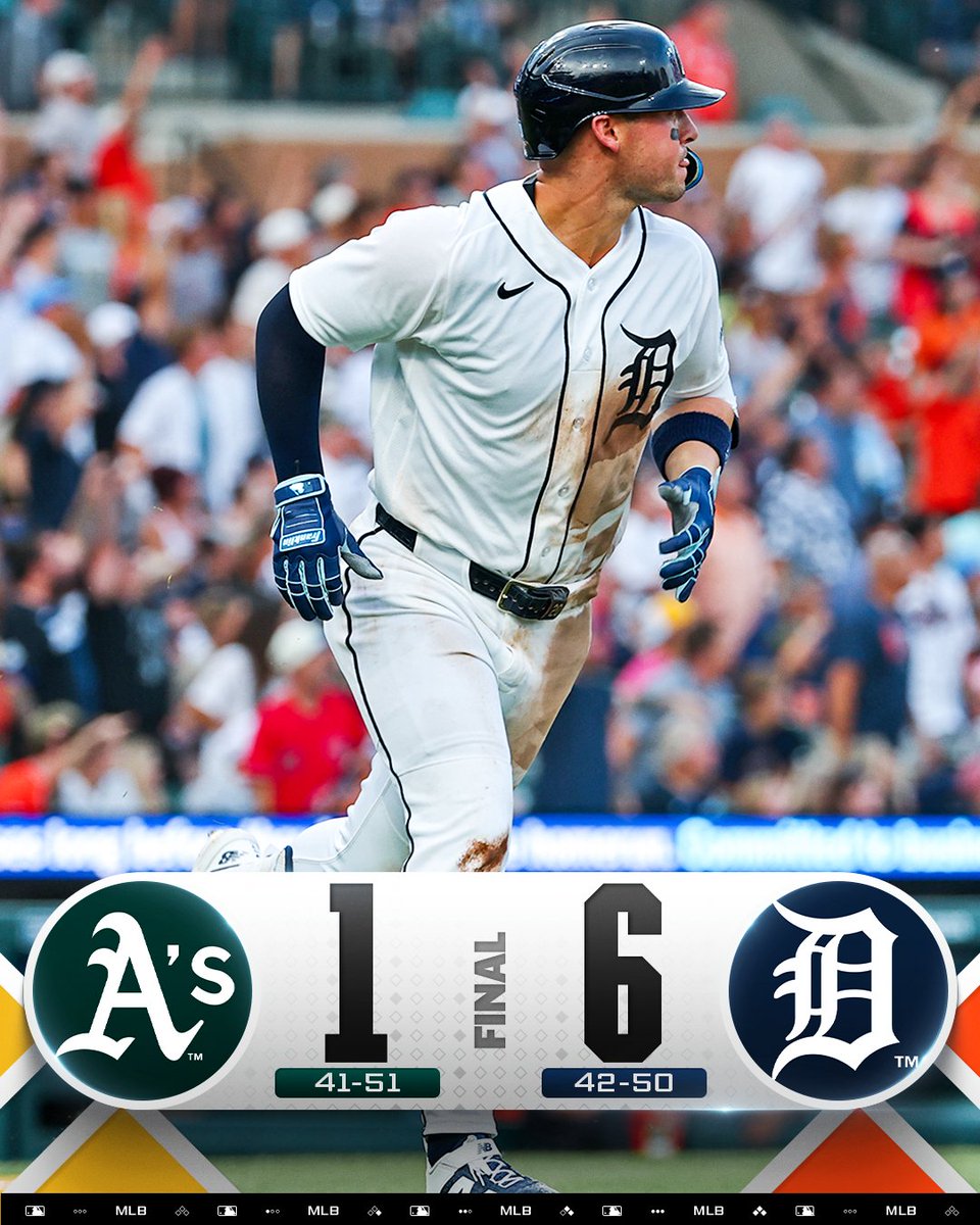 MLB's tweet photo. The @Tigers win their fourth straight game! https://t.co/BKiaZoCAPg