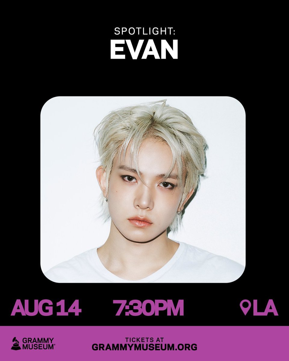 HeeStudioPH's tweet photo. 🎙️ 260709

EVAN is set to perform a special live set on the GRAMMY Museum's Ray Charles Rooftop Terrace during his upcoming Spotlight event. 🌇✨

https://t.co/AwqXjIYLYM

#EVAN #에반 @h_evva_n @evan_officialJP https://t.co/grCXuw01R3