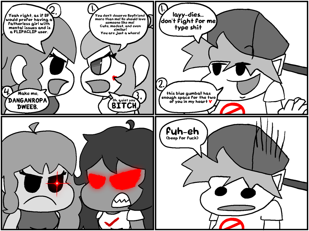 Gerar23Arts's tweet photo. boyfriend tries to get two women (fails)

#fnf #comic #skyverse #fridaynightfunkin https://t.co/1RGJKFwxOf