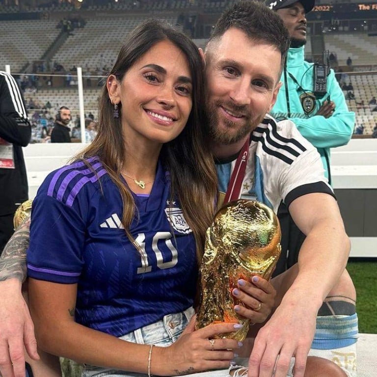 aemaedkickoff's tweet photo. Lionel Messi has been exclusively with his now-wife, Antonela Roccuzzo, through 2026. The couple began dating in 2003 after knowing each other since childhood, tied the knot in June 2017, and are still happily together with their three children: Thiago, Mateo, and Ciro. https://t.co/Lp7zHV8QTs