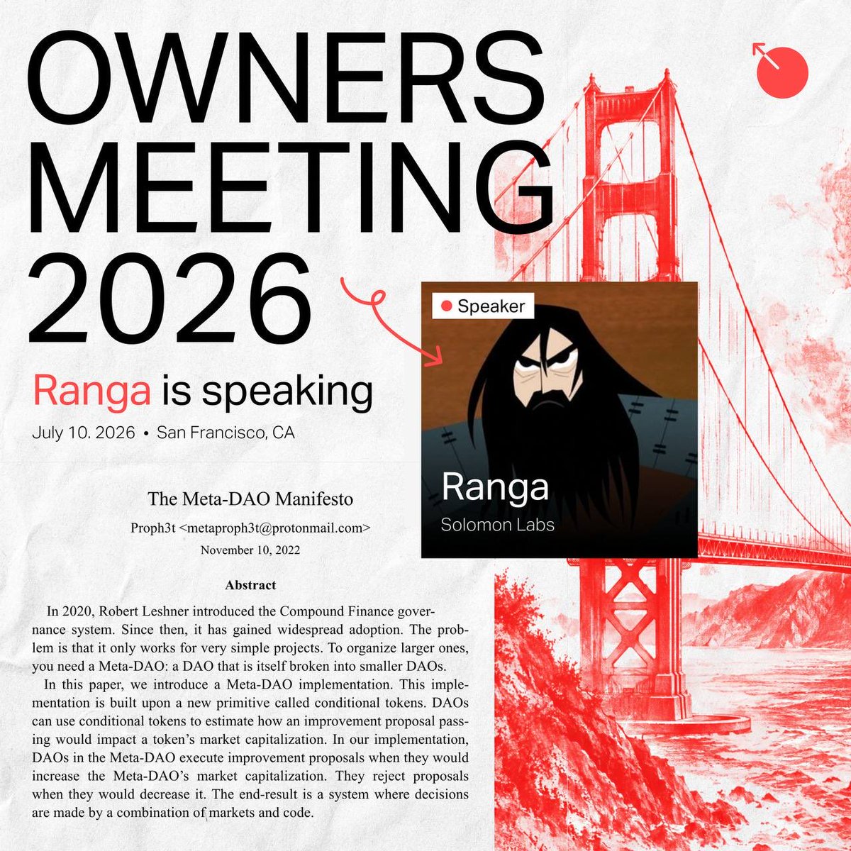 oxranga's tweet photo. will be speaking at the inaugural Ownership Conf.

fitting place for an announcement we’ve been waiting to share. https://t.co/Fp7mnp2q4x