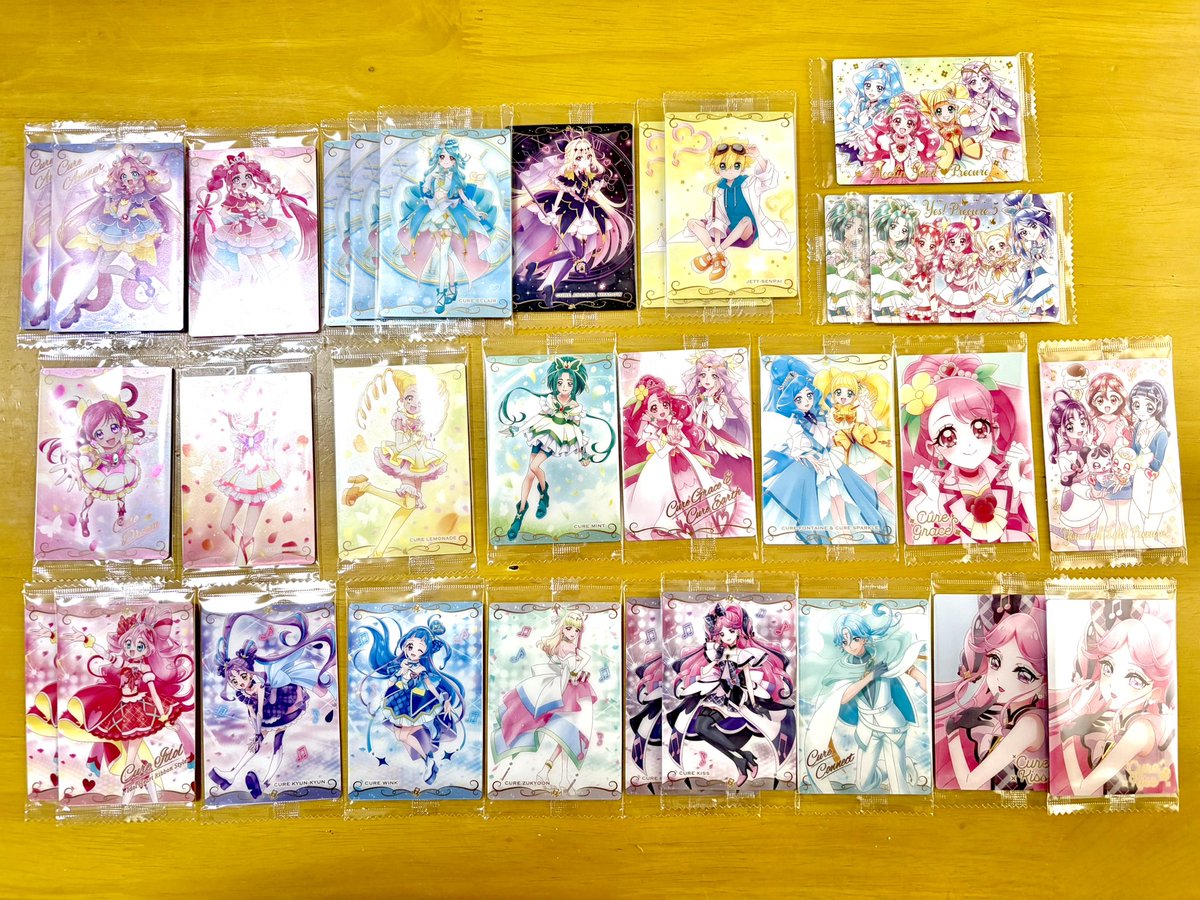 プリキュアカードウエハース、 1BOX &バラ売り10枚の開封結果