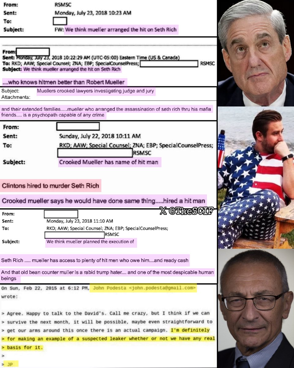 TheSCIF's tweet photo. Seth Rich was murdered and Robert Mueller, the Clintons, and John Podesta have their fingers all over it.

NEVER forget Seth Rich. https://t.co/1KbG6ECUC8