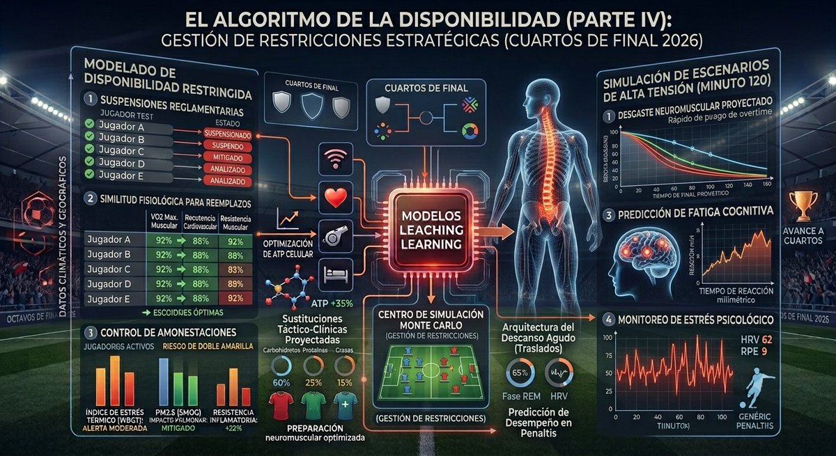 healthids's tweet photo. ¿Cómo gestiona un director técnico la preparación hacia los cuartos de final cuando las tarjetas acumuladas, las suspensiones y los viajes exprés amenazan la disponibilidad de su plantel? En esta cuarta entrega de nuestra serie, exploramos el "ajuste fino" de las 8 mejores https://t.co/HXZ5Bdpar8