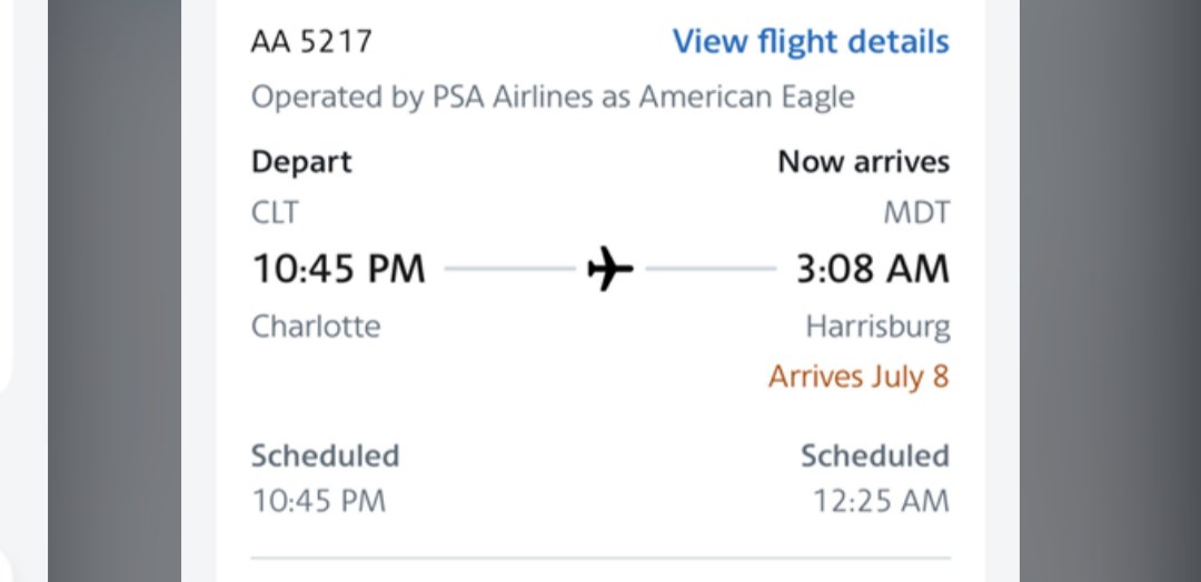 TJSgrignoli's tweet photo. @AmericanAir Crazy. No transparency. Just lies . Proof it was a crew issue. Didn't give us a hotel. Now may be stuck overnight again! https://t.co/AbHbplQtug