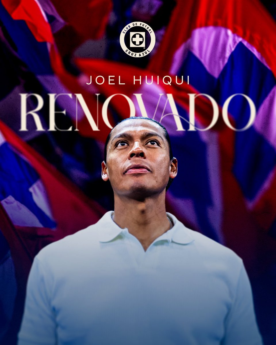 CruzAzul's tweet photo. JOEL HUIQUI RENOVADO COMO DT DE LA MÁQUINA 🚂 

El Director Técnico campeón del fútbol mexicano permanecerá en el banquillo Celeste 🫡 https://t.co/pRfGLZV9qm