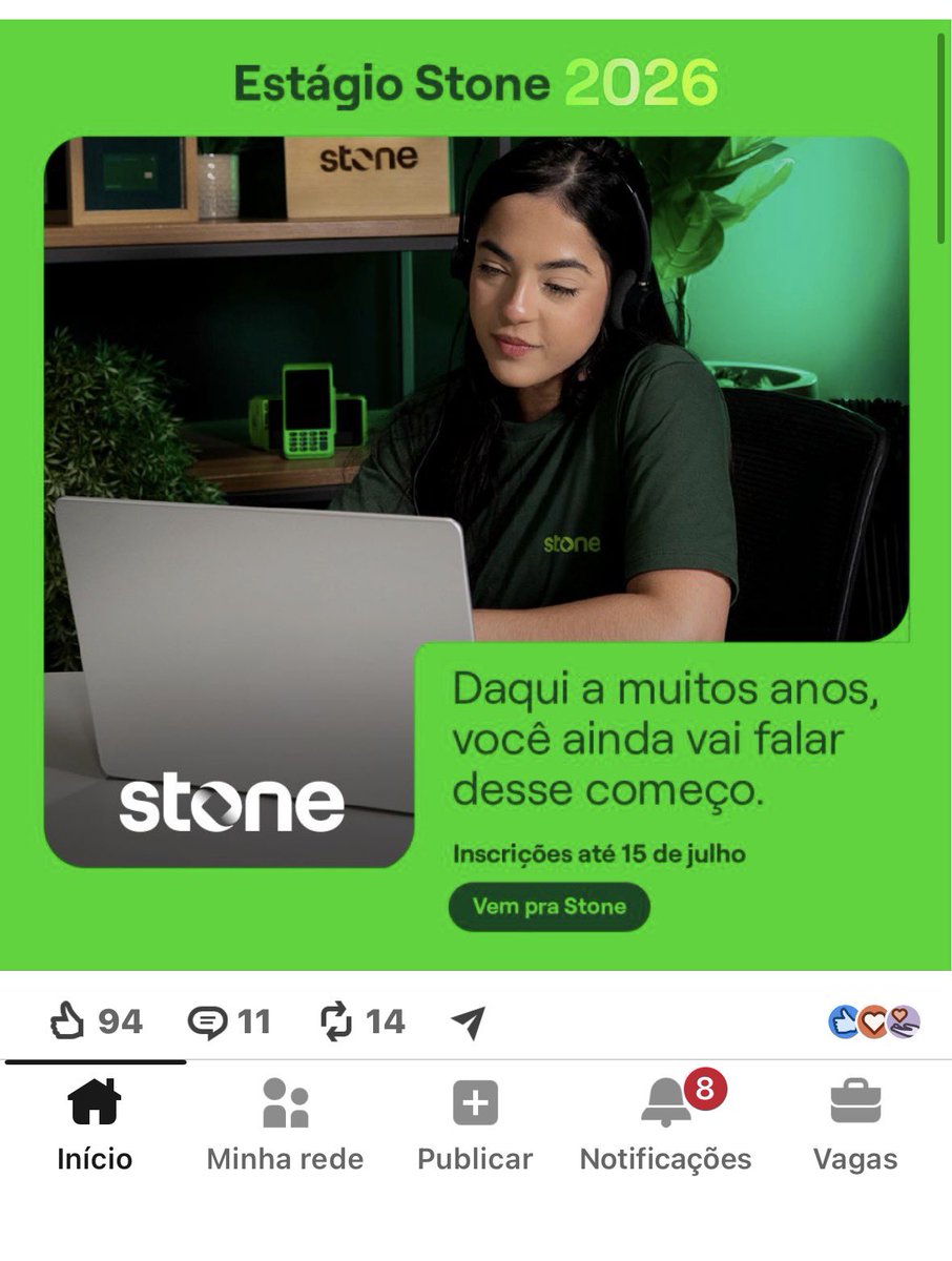 devmagro's tweet photo. Rapaz, é o que eu sempre falo, meio e começo de ano sempre tem MUITA oportunidade

Acabou de aparecer aqui no LinkedIn pra stone e KIs solutions, fora umas outras 4 que vi no começo da semana e até Bootcamp.

O negócio é você estar preparado quando a oportunidade bater. https://t.co/CJnFZWDD04
