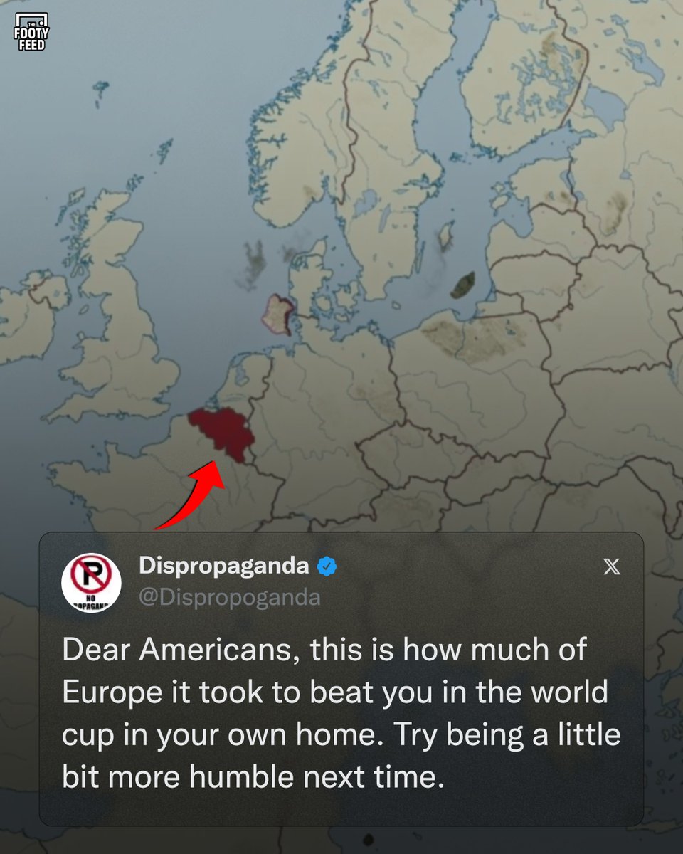 TheFootyFeed's tweet photo. Stay humble USA. 🇺🇸 https://t.co/Nt0LcTFfct