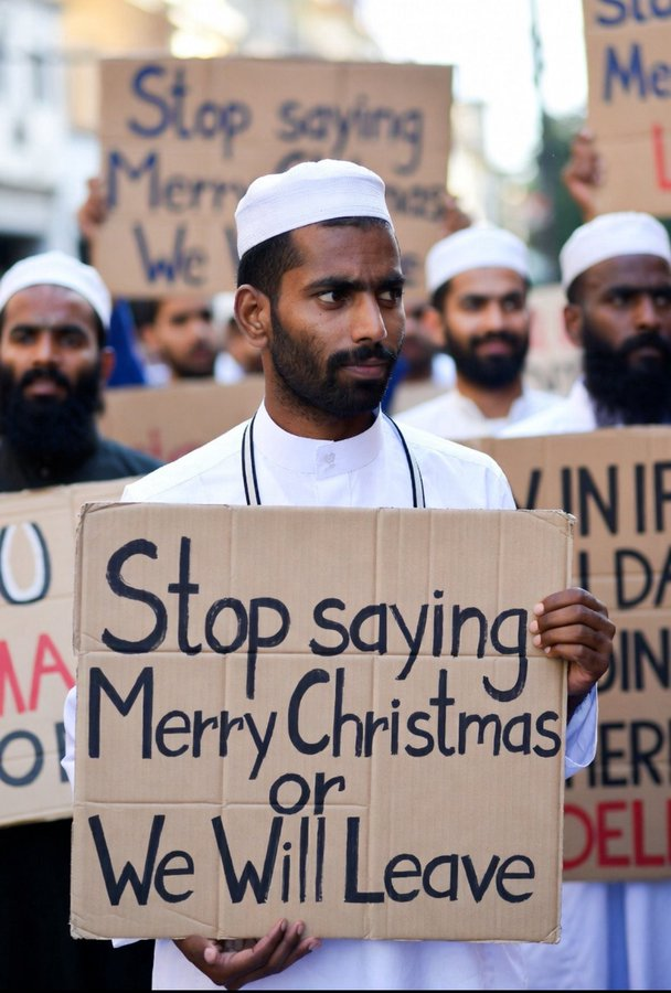 AntiWokeMemes's tweet photo. What is your advice to Muslims that demand this ?? https://t.co/md7stSizIB