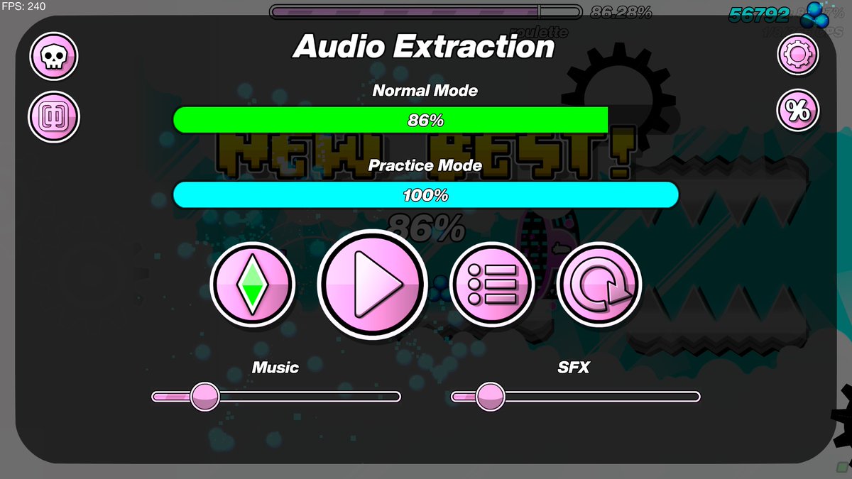 TheRealClever's tweet photo. 86% done also thats a hard level NAILSSS https://t.co/YaFuYaOCyG