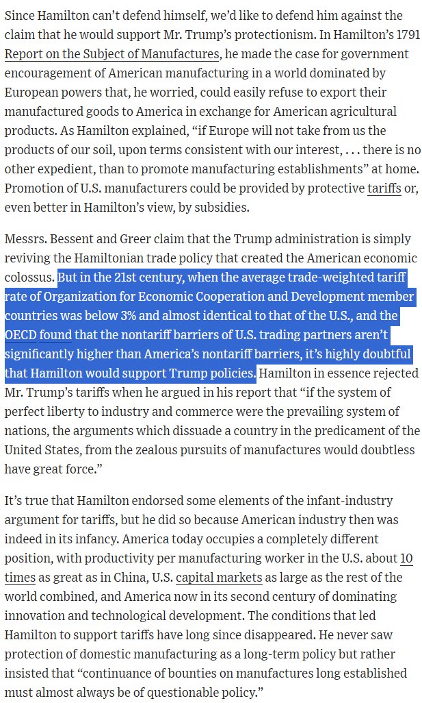 scottlincicome's tweet photo. "Hamilton Was No Protectionist" https://t.co/bOVLf4GuCL https://t.co/bwI9WqQvEM