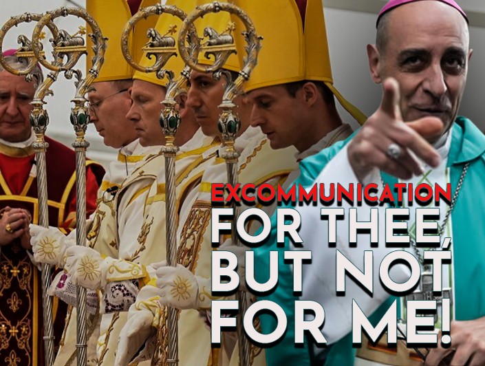 Michael_J_Matt's tweet photo. Who is excommunication actually for?

A diocesan Traditional Latin Mass priest says the Vatican's sweeping excommunications of the SSPX misunderstand both canon law and the very purpose of ecclesiastical penalties.

Instead of asking whether the Society deserves punishment, he argues Catholics should ask whether Church leaders who tolerate doctrinal confusion have forgotten that excommunication is meant to be medicinal—ordered toward the salvation of souls.

His essay is already stirring debate among traditional Catholics.

Read it now (Link in Reply)!