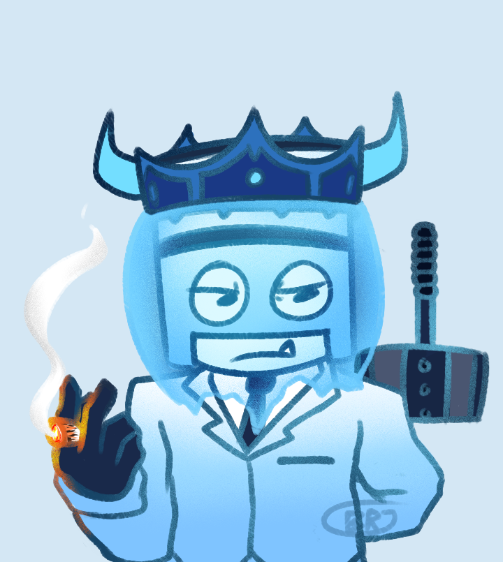 BlueRJ_Toons's tweet photo. I Redrew art I made on a drawing game, I love this oc its in my top 3 :D https://t.co/tnzs40bwal