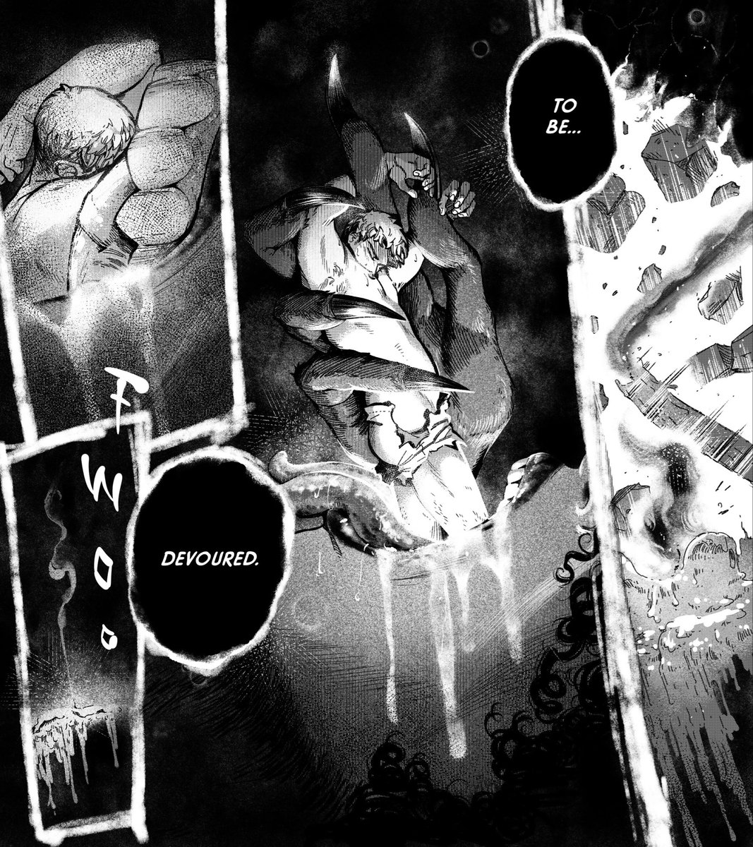 raccoon0ncaf's tweet photo. The #Labru Comic (51/n)

CW// nsfw(?), vore(??) idk what to tag anymore

100th PAGE AND LAIOS FINALLY GETS EATEN!! HOORAY! https://t.co/KFbcGXs3S2
