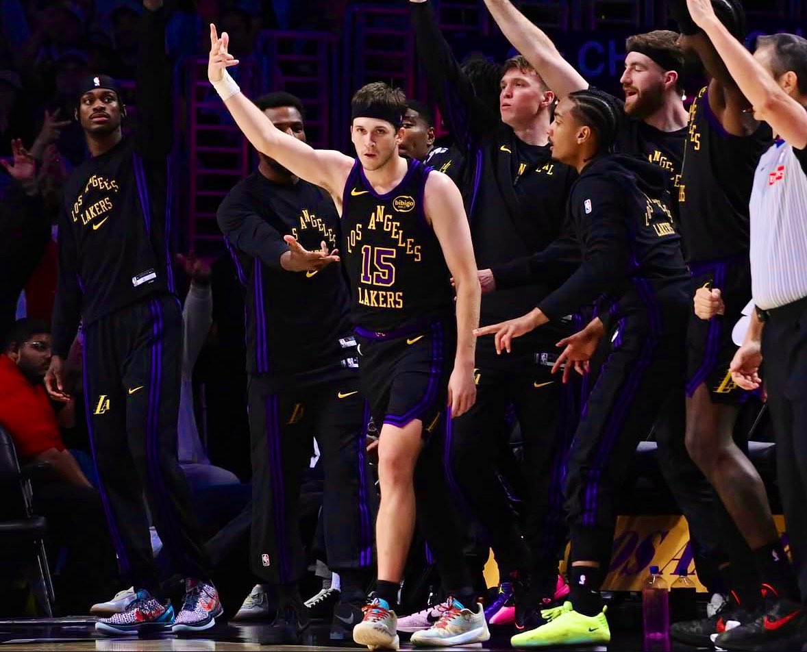 GoldenKnightGFX's tweet photo. Austin Reaves has been taking a leap every season. This season coming up as THE undisputed second option. He’s about to take yet another leap. Whenever they say this is as good as he’s gonna get. He proves them wrong. All star season incoming ⭐️ https://t.co/wtFhzj6Brc