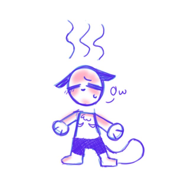 LoserGuyArtist's tweet photo. Went to the beach today and got hella burned. Imma go sleep for the next week and hope its gone when I wake up (I also cut aloe on so that should help) 
#Doodle #furry https://t.co/F9Meny7XhR