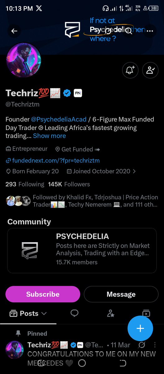 Divineeogah's tweet photo. @Techriztm @PsychedeliaAcad @FundedNext @TraderHadesh All Done ✅ https://t.co/f9GBCFEFHN