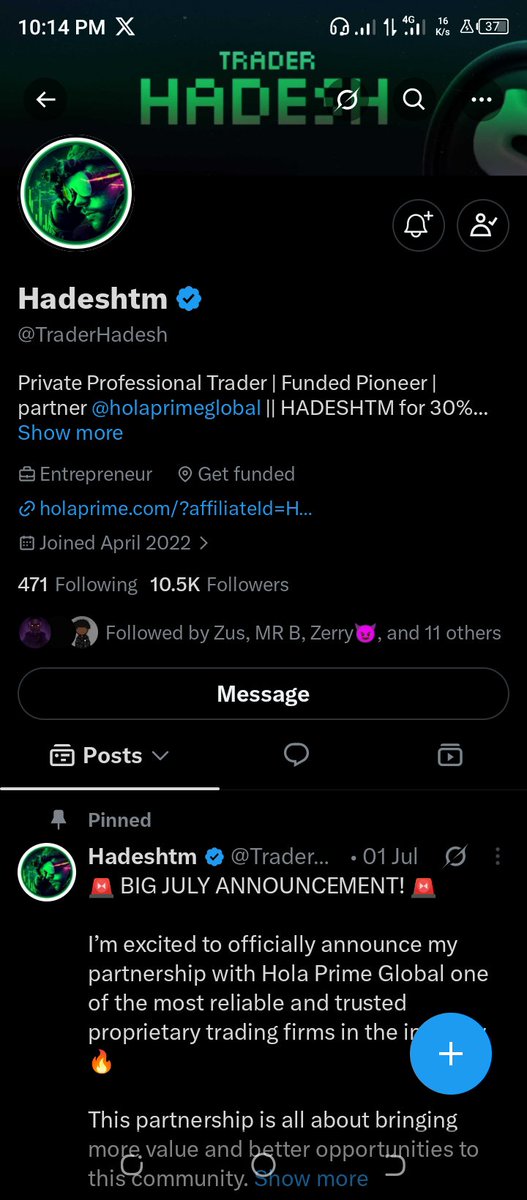Divineeogah's tweet photo. @Techriztm @PsychedeliaAcad @FundedNext @TraderHadesh All Done ✅ https://t.co/f9GBCFEFHN