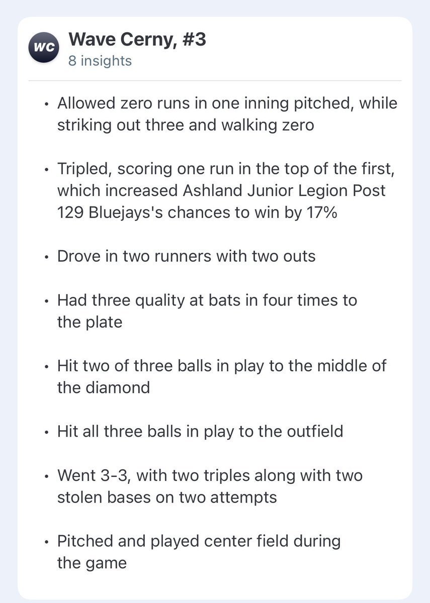 WaveGCerny's tweet photo. The team got a solid 10-0 win over Bellevue East. A few swings from the game. Went 3/3 with two triples and a single, also tallied 3 runs and 3 RBI’s. Pitched one inning striking out three and walking zero. @PlatteValBall @BoomerHollst https://t.co/71GrgZgChM