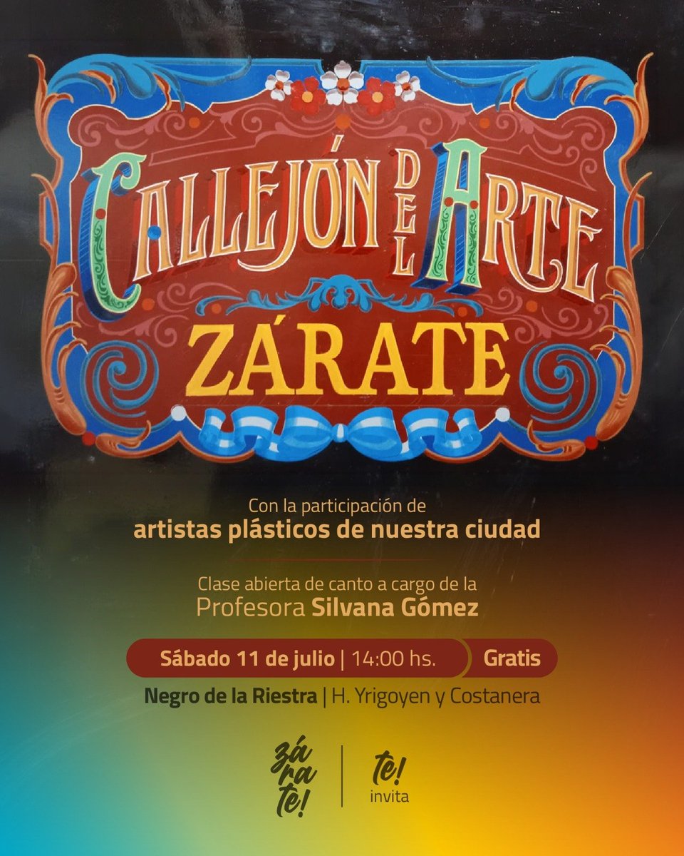 full_medios's tweet photo. #culturazarate*Actividades para disfrutar este fin de semana en Zárate*
La ciudad de Zárate of este fin de semana distintas propuestas culturales y de encuentro para disfrutar en familia. Habrá actividades culturales y ferias de emprendedores para recorrer en diferentes puntos. https://t.co/5cpfD6u8bp