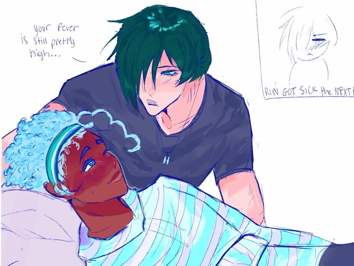 fuxzlux's tweet photo. I am so not finishing this im too lazy and i feel like drawing Muslim ness pls forgive me #hiorin #hiorinweek2026 #bllk  oh i did sickfic https://t.co/gbBMmDeOIf