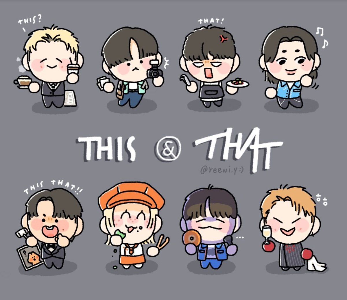 reeni_y's tweet photo. THIS &amp; THAT ❔❔❔

#StrayKids #skz https://t.co/6U2Q9MNfAQ