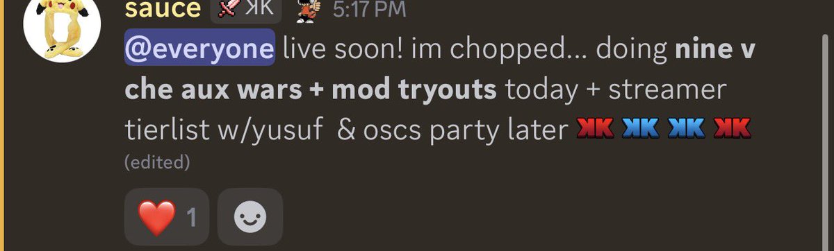 Yusuf7nSnaps's tweet photo. yusuf is doing a streamer tierlist later with sauce https://t.co/5rbcUdpqUM