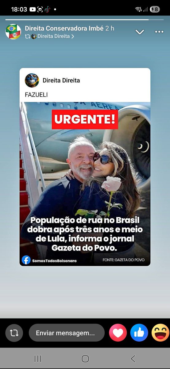IveteCosta10's tweet photo. @EleicaoBr2026 #FLAVIOBOLSONAROPRESIDENTE2026 2026 ou é FlavioBolsonaroPresidente ou os brasileiros estão lascados e fudidos #BolsonaroLivre #PTNUNCAMAIS #FORALULA #FORAHUGOMOTA #ImpeachmentAlexandreDeMoraes #ForaAlcolumbre #CPMIdoBancoMasterJa #roubodsvelhinhos https://t.co/ijzVrB02Bo