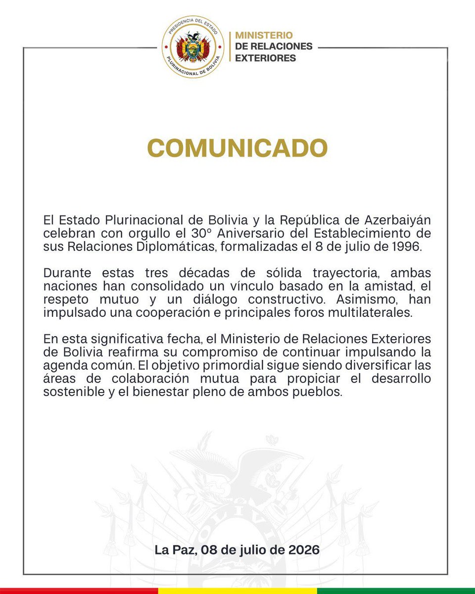 MRE_Bolivia's tweet photo. #Comunicado https://t.co/cC63tpdV1R