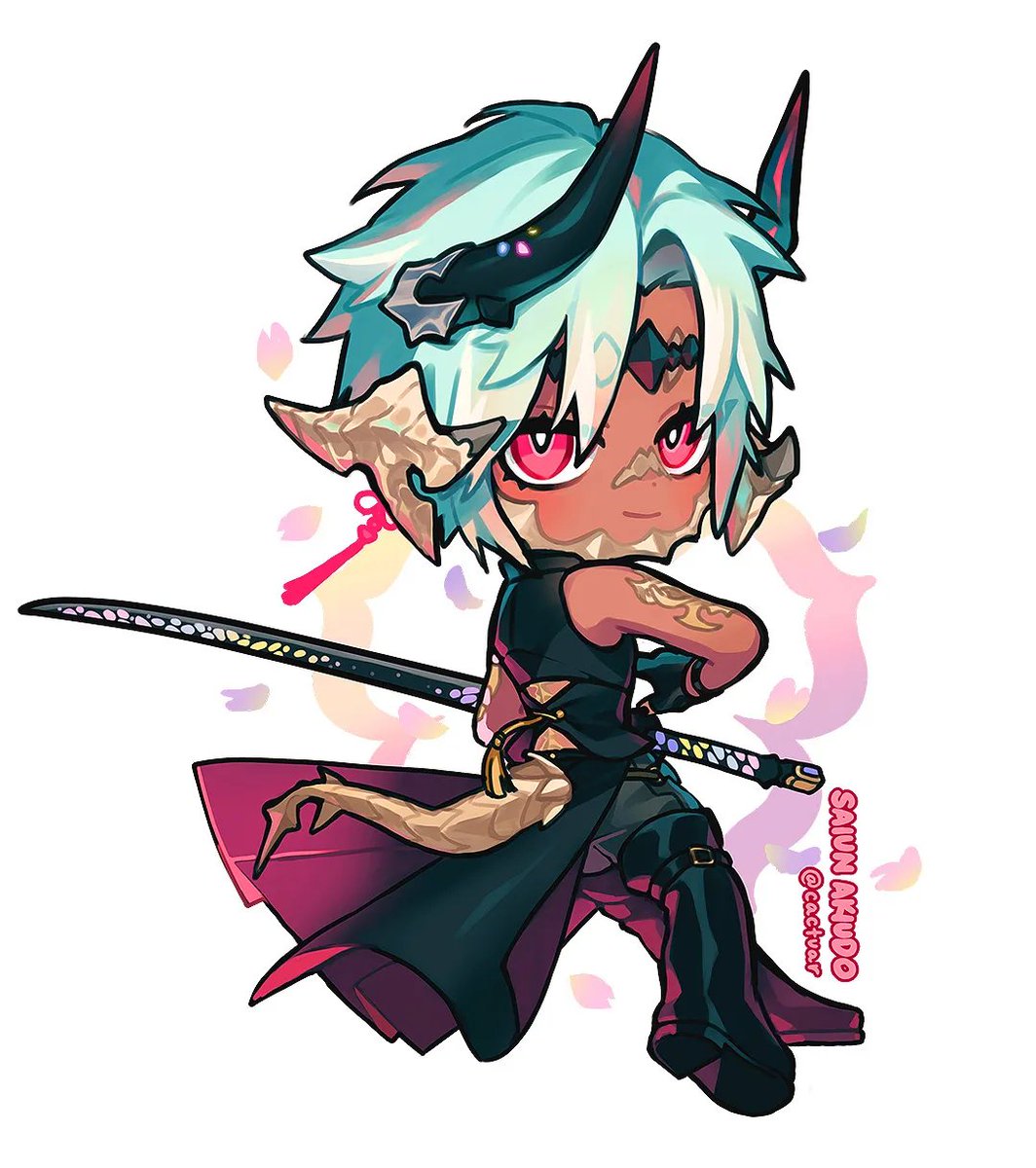 ꧁⋆Chibikojika⋆꧂ chibi sticker i made for fanfest 🥰 I might start adding some into