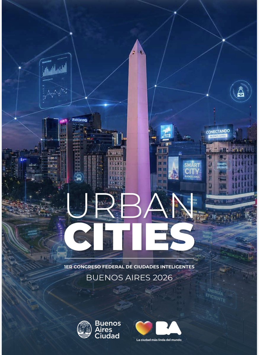 gneffa's tweet photo. Se va a a desarrollar Urban Cities Buenos Aires 2026.

Programa más abajo. 

CABA: innovación urbana, ciudades inteligentes, gestión
pública, cooperación institucional, desarrollo territorial…

 1 y 2 de septiembre en la Usina del Arte

Más info: @maxicostantinis https://t.co/6n8mkMqEJm